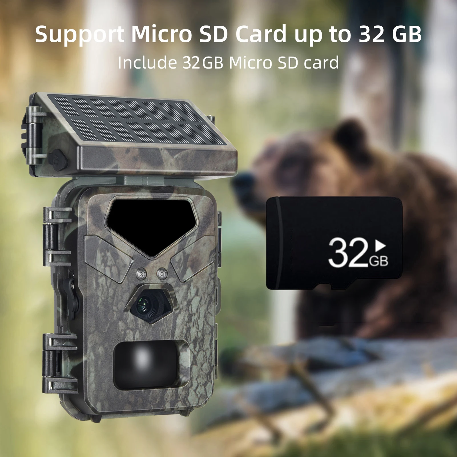Versatile Hunting Game Camera 20MP/1080P Hunting Camera 0.3s Trigger Speed Night Vision Motion Activated Trail Camera