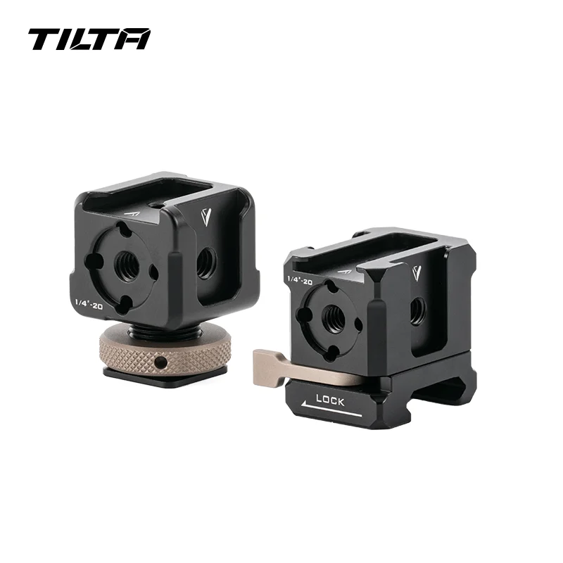 TILTA TA-NMB-B Multi-Functional NATO Mounting Bracket  & Multi-Functional Cold Shoe Mounting Bracket - Black