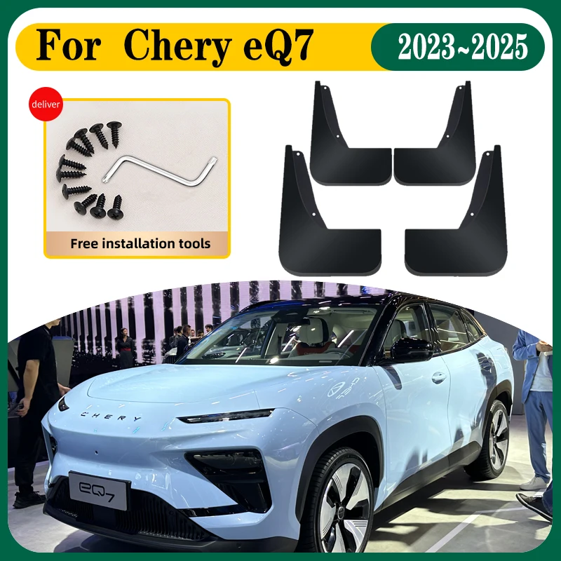 

Car Mud Flaps For Chery eQ7 Accessories 2023 2024 2025 Auto Anti-splash Mudguard Splash Guard Front Rear Fenders Car Accessories