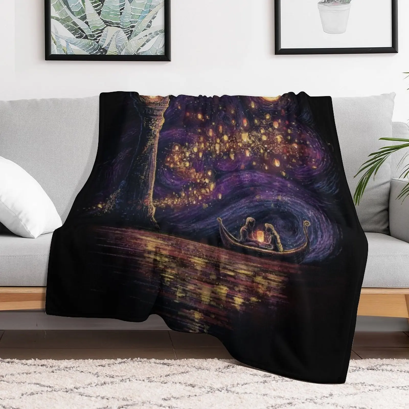 Lanterns Of Hope Throw Blanket For Sofa Thin decorative halloween Loose Blankets