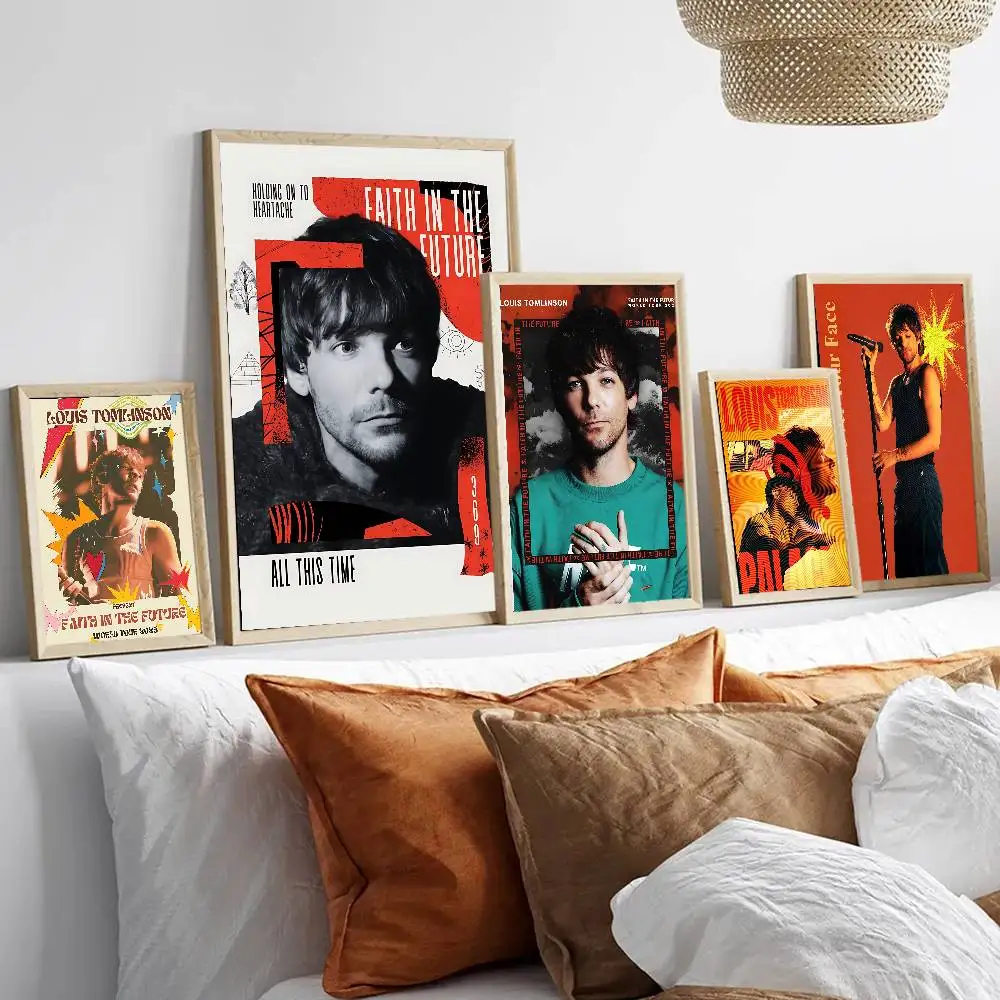 Hot Singer L-Louis T-Tomlinsons music Anime Posters Sticky HD Quality Wall Art Retro Posters for Home Kawaii Room Decor