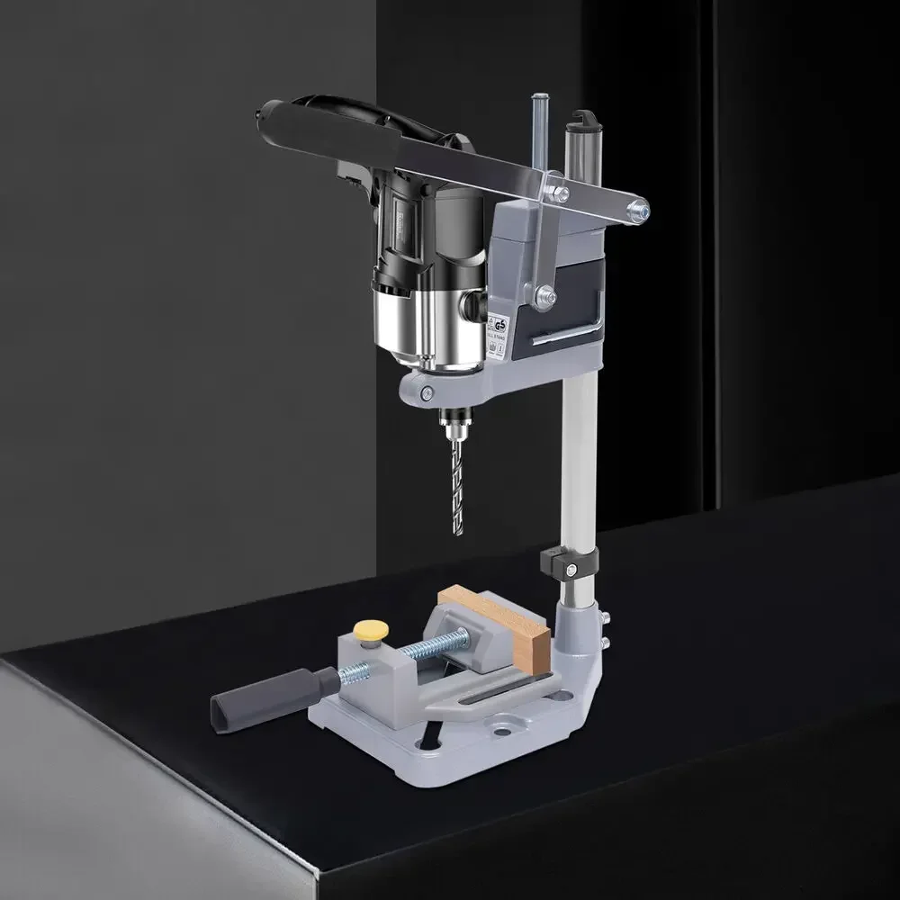 Electric Drill Press Stand – Universal Single Head Tool Stand with Bench Clamp