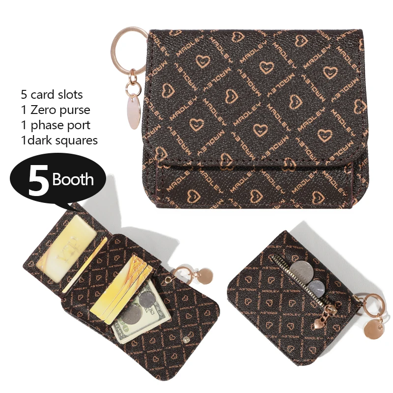 Neue ultra dünne Karten tasche für Damen, Kartens teck platz mit großer Kapazität, kleine Karten tasche, mehrere Karten fächer, kleine Damen und Exquisi