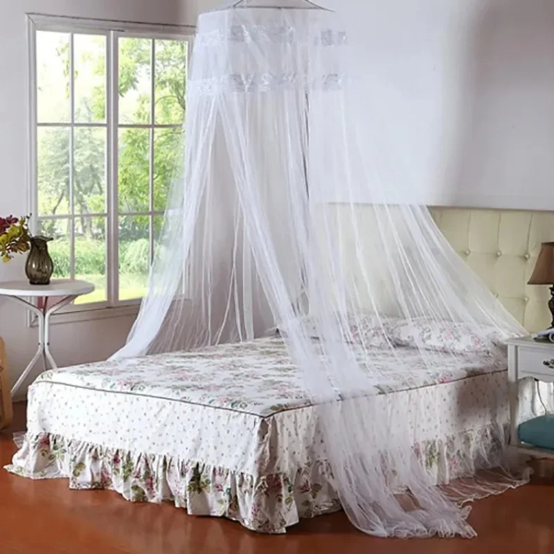 Elegant Round Lace Insect Bed Canopy Netting Curtain Dome Mosquito Net New House Bedding Decor Summer Product