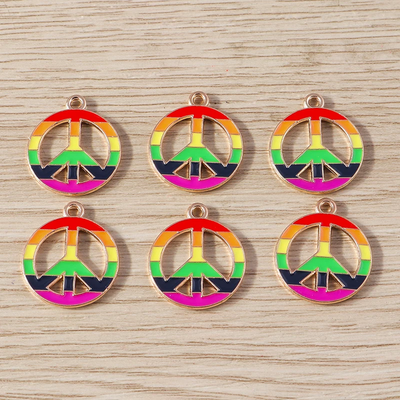 10 Stück Niedliche Bunte Emaille-Regenbogen-Herz-Mond-Anhänger für Schmuckherstellung, Halsketten, Ohrringe, Armbänder, DIY-Bastelzubehör – Detail 27