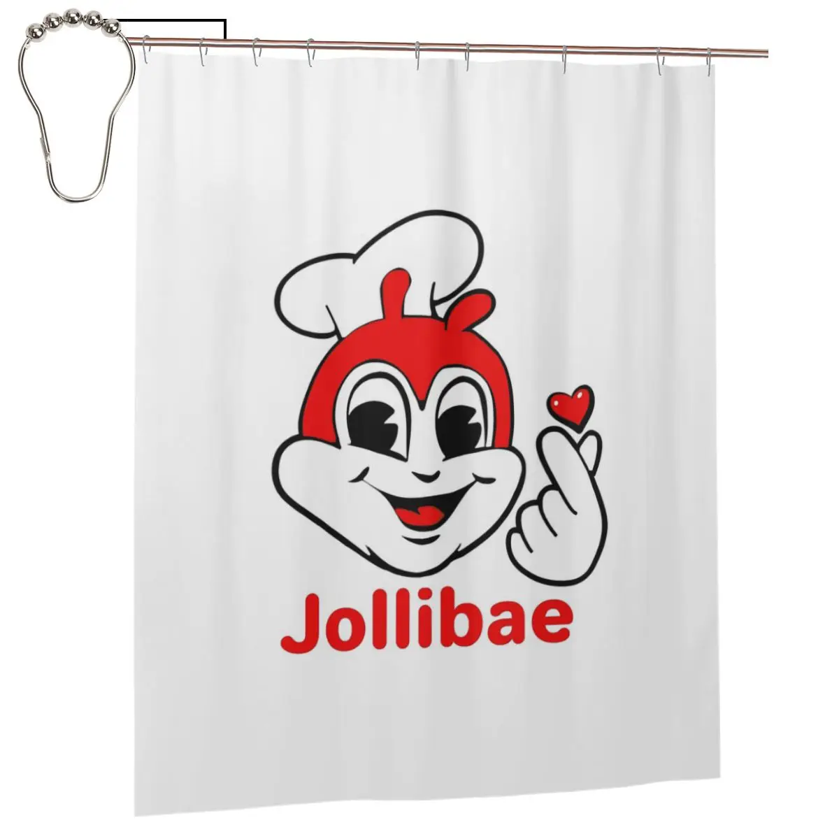 

JOLLI BAE JOLLIBEE Шторка для душа, полиэстеровая, водонепроницаемая, для ванной комнаты, с крючками