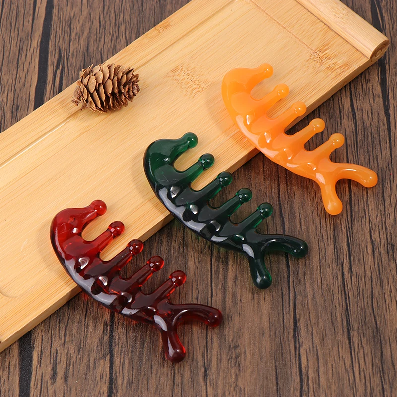 

Five Teeth Meridian Massage Comb Plastic Big Teeth Head Acupoint Therapy Artifact Claws Decompression Unisex Portable Scalp Comb