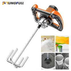 Electric Concrete Mixer 6 Speed Mixing Machine Paint Stirring Tool Paint Stirring Rod Mortar Beater Construction Mixer