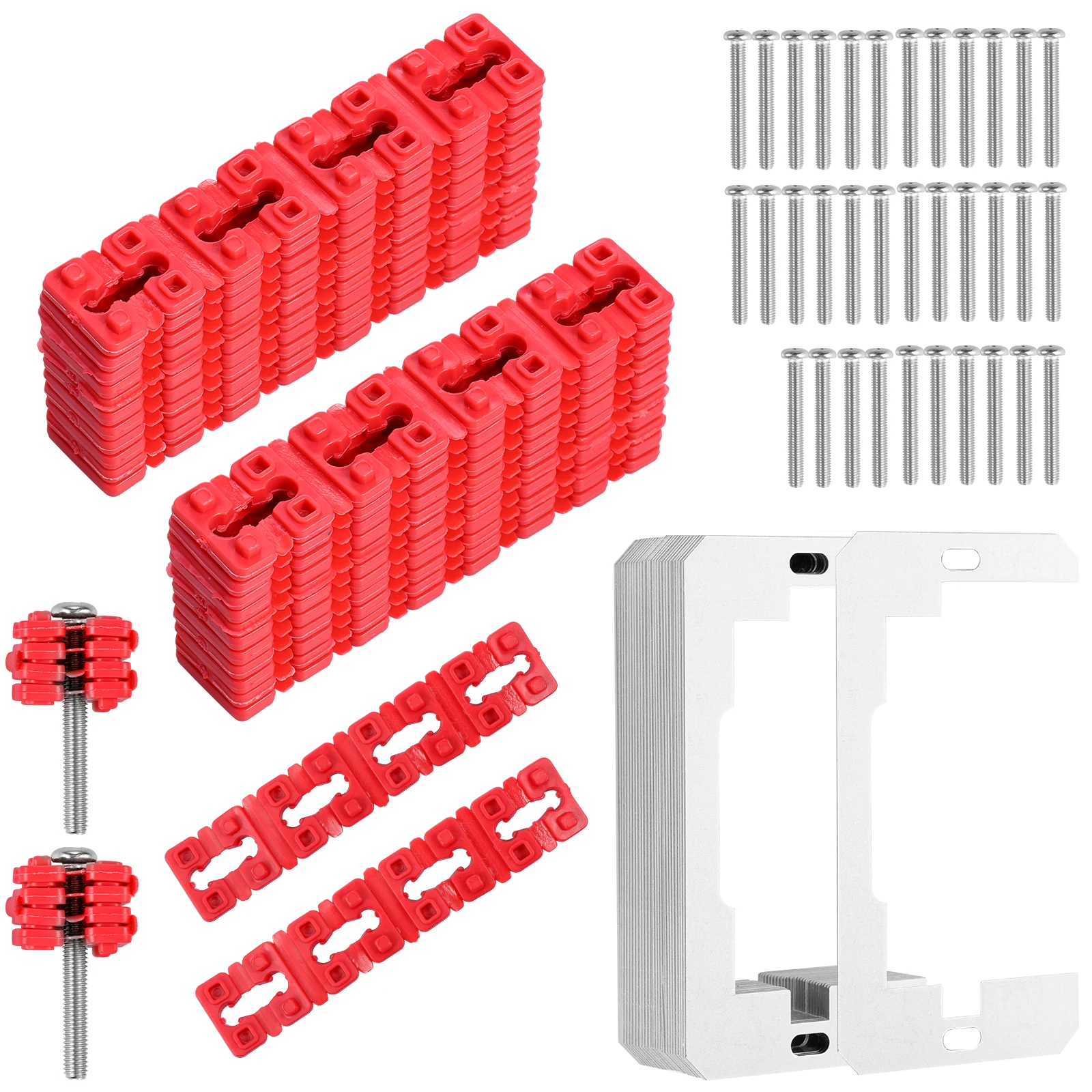 

150Pcs Red Outlet Spacers for Electrical Box - Fix Loose Plugs Light Switch & Receptacle Spacers for Secure Installation