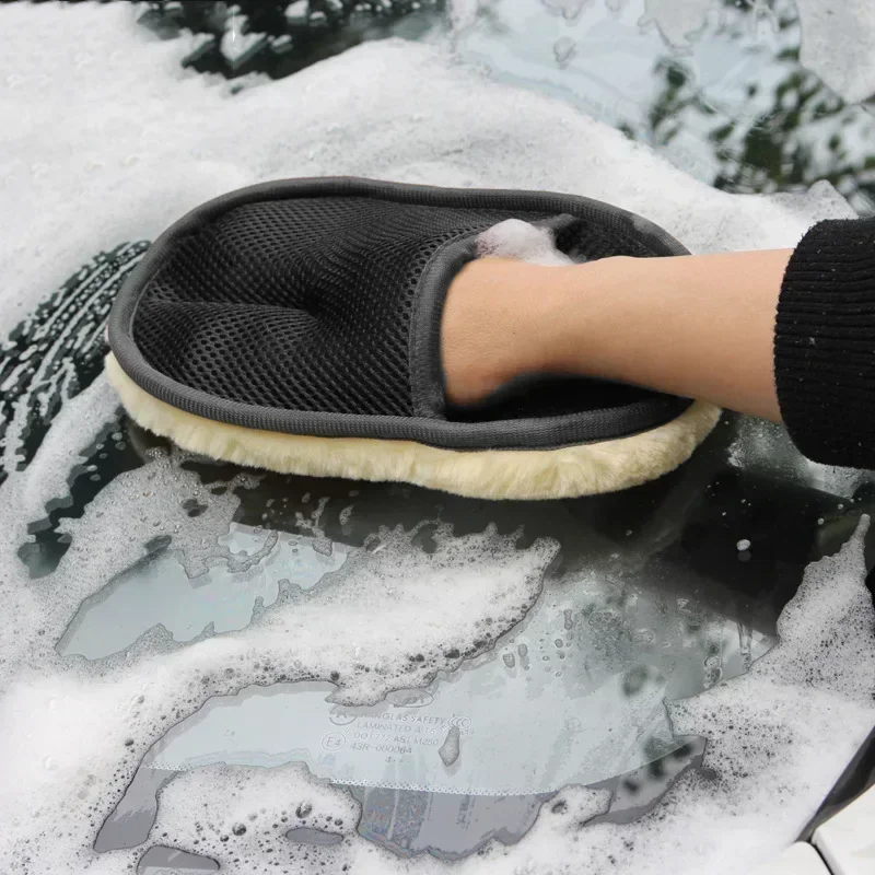 Motorrad Waschmaschine Pflege Autolack Waschen Pflege Werkzeuge Mikrofaser Wolle Weiche Auto Auto Waschen Handschuh Reinigung Auto Reinigung Handschuh