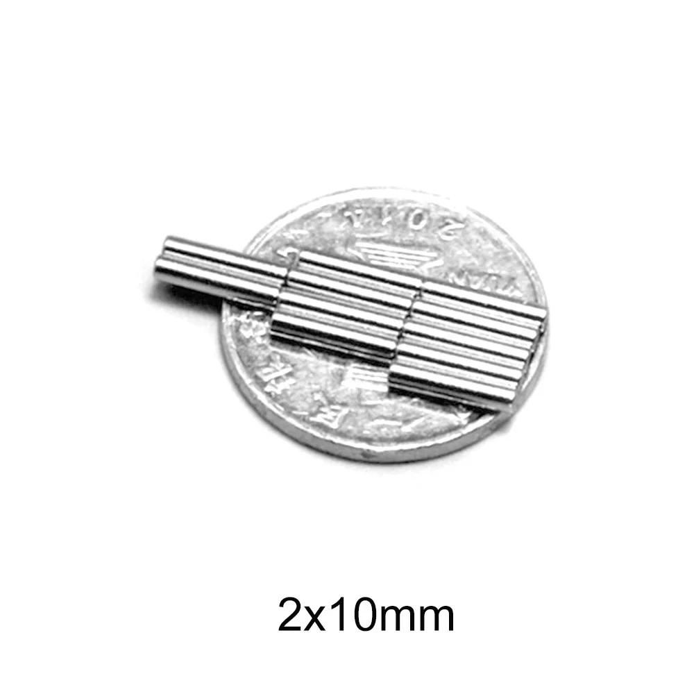 2x10 Small Round Magnet 2*10mm Neodymium Powerful  Magnetic 2x10mm Permanent NdFeB Strong Magnet 2*10 mm mini Disc