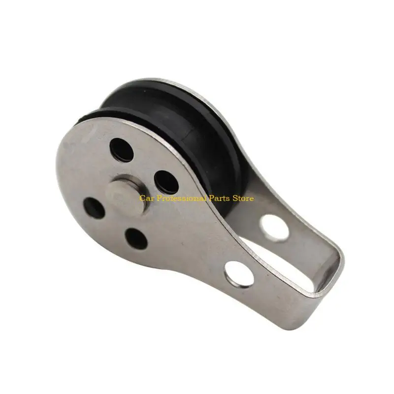 

R53D 5Pcs Single Pulley Block Stainless Steel Crane Pulley Block Pulley Wheel Pulleys