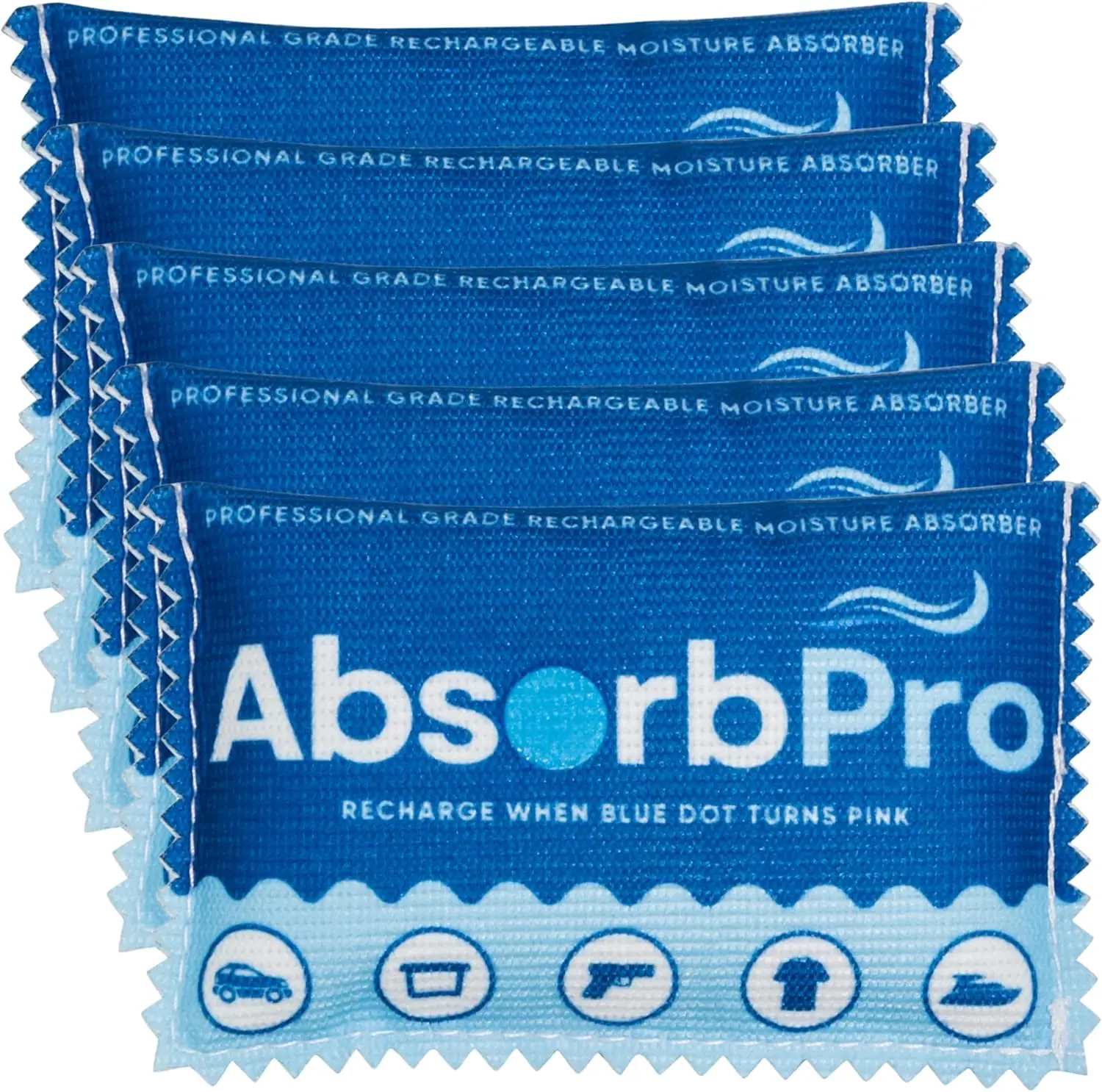 

Перезаряжаемые пакеты-осушители (5 шт.) - 100 г, многоразовые поглотители влаги - силикагелевые пакеты для контейнеров, сумок, оружейных сейфов, хранения продуктов