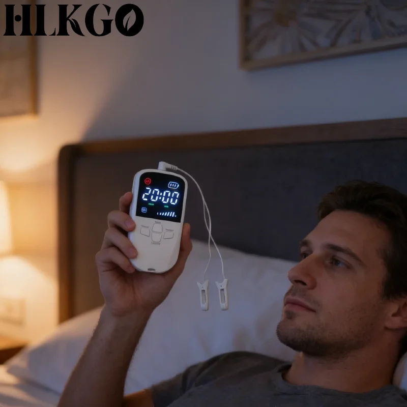 Clinical Grade CES Vagus Nerve Stim Clip, Alpha Brain Wave Therapy for Fast Deep Sleep Relieve Insomnia Anxiety Depression