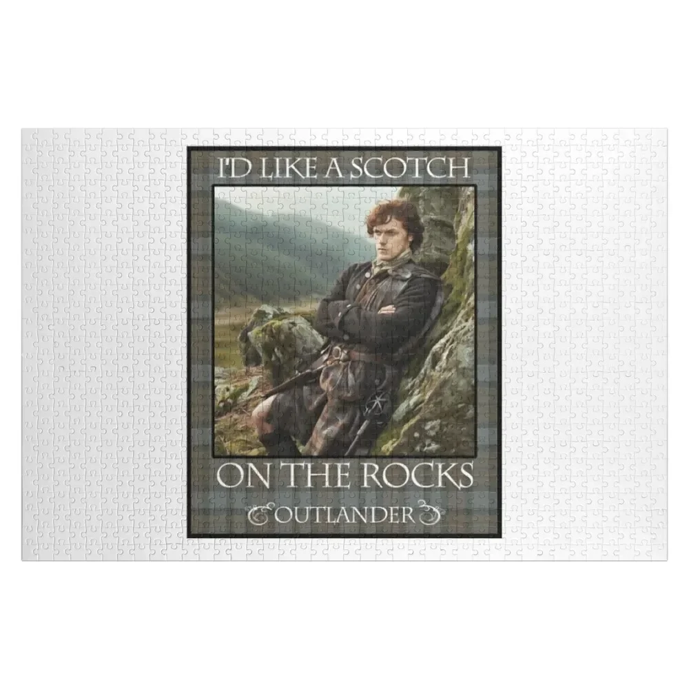 I'd Like a Scotch on the Rocks Outlander Jigsaw Puzzle Photo Custom Wood Animals Puzzle