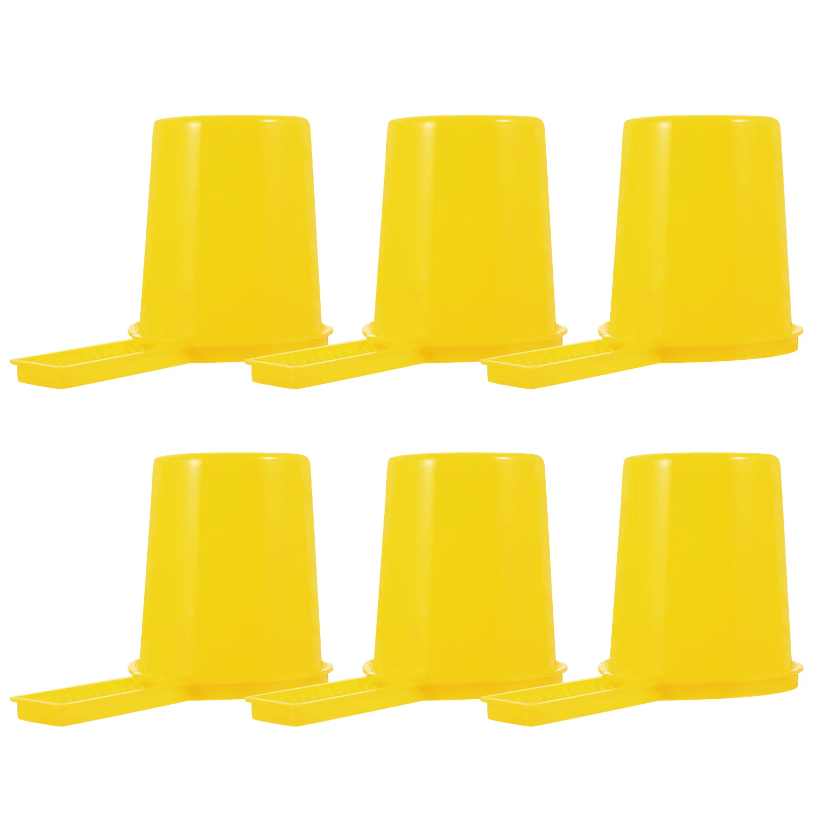 

6pcs Bee Feeder Water Feeders Beehive Entrance Dispenser With Scale Durable Plastic No Beekeeping Supplies For Garden