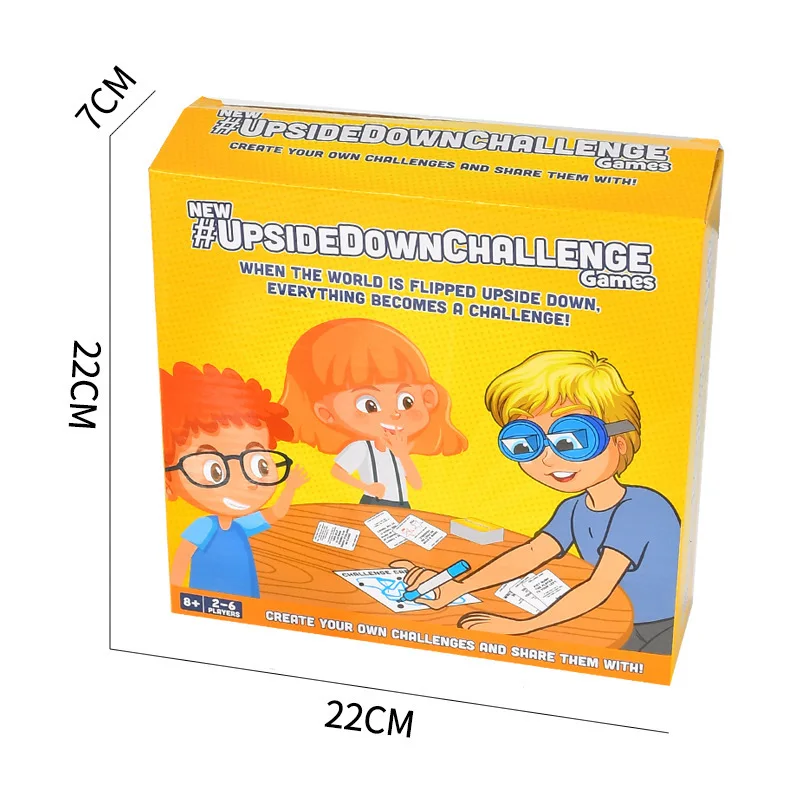 

Upside down challenge games for children's tabletop puzzle games, inverted glasses for parent-child interaction