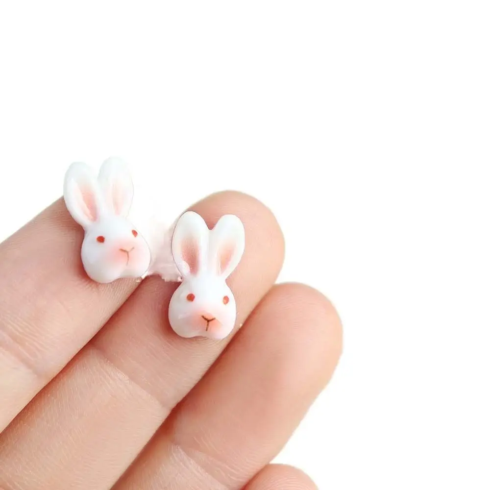 10Pcs/set Nail Supplies Rabbit Nail Decorations DIY Nail Ornaments Rabbit Nail Art Drills Cartoon Rabbit Nail Accessories