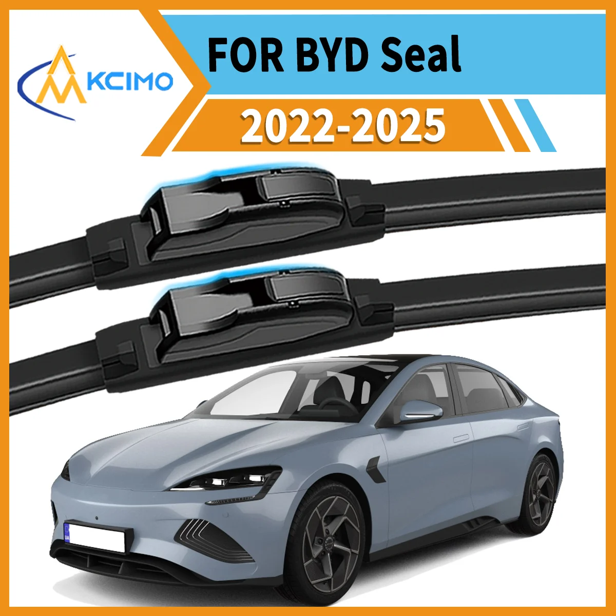 

Max Visibility Max Safety 2PCS Wiper Blades for BYD Seal EK 2022-2025 All-Season Performance Easy Install Durable Rubber