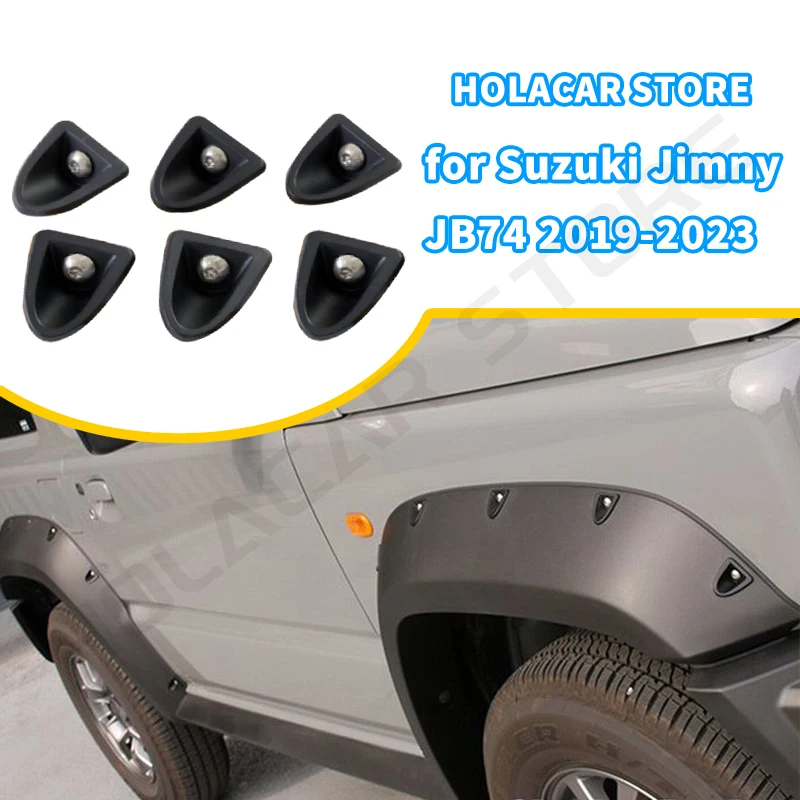 Jimny Wheel Brow Rivet Decoration 24PCS/Set Fender Flares Rivets Trim For Suzuki Jimny Gen 4 JB74 2019 2020 2021 2022 2023 2024