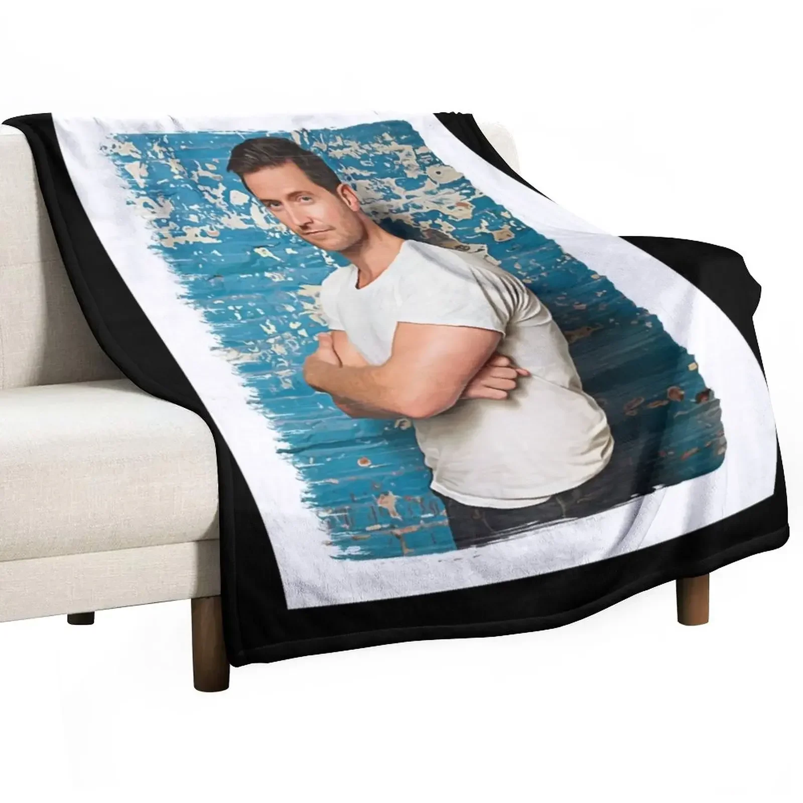 Music Retro Richard Armitage Paint Splash Cool Graphic Gift Throw Blanket Picnic Softest decorative warm winter Blankets