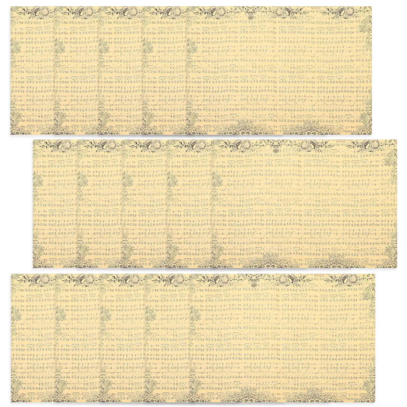 

20 листов оберточной бумаги в стиле ретро с музыкальными нотами, винтажная обертка для букета цветов, подарки на Рождество, День святого Валентина, день рождения, свадьбу