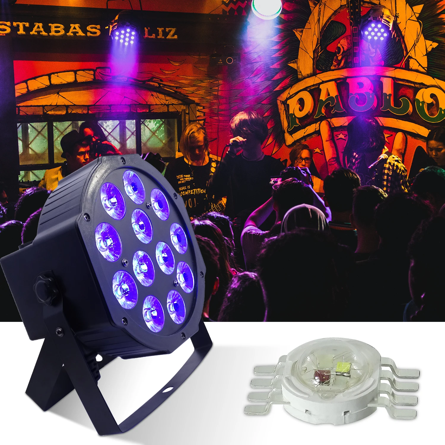 LED Lamp Beads 4 in 1 12w RGBW 10 pcs Stage Lighting System High Power Lamp Beads LED Par Light Repair Spare Parts