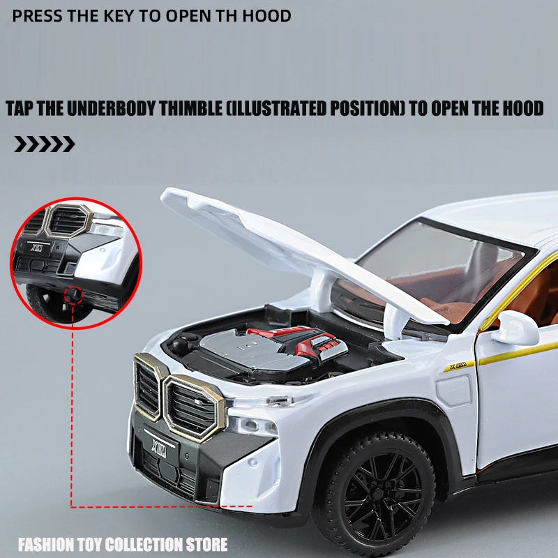 1: 32 BMA XM Alloy Car Model Diecasts Toy With Sound and Light Vehicles Decoration Toys For Kids Gift