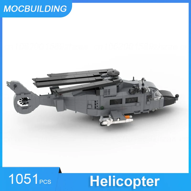 MOC Building Blocks Helicopter Aircraft Model DIY Assembled Bricks Educational Creative Display Xmas Collect Toys Gifts 105PCS