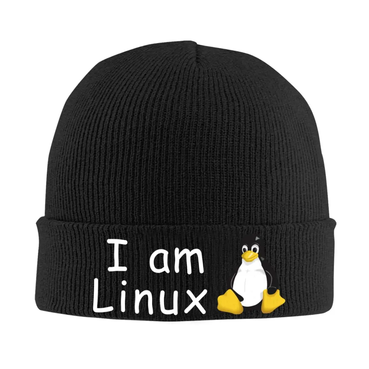 

Вязаные шапки I Am Linux, головные уборы, шапочки, облегающие шапки, Теплая Лыжная Шапка, шапка