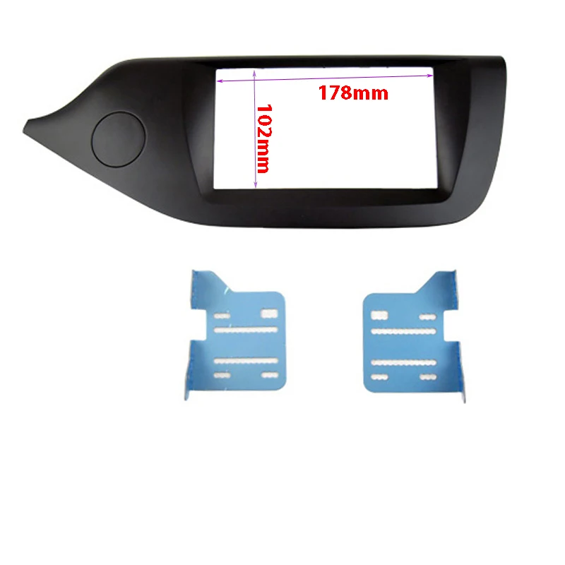 

2DIN Автомобильная рама Fascia Для DVD-радио для KIA Ceed 2012 + Установочное крепление для стерео приборной панели комплект отделки