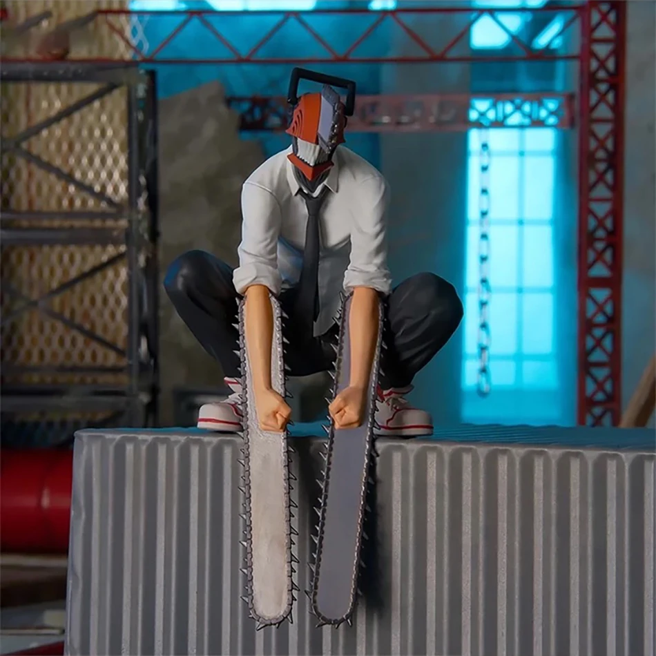 14 cm Chainsaw Man Anime Figuur Power/Denji Action Figure PVC Chainsaw Man Noodle Stopper Collectie Volwassen Model decoratie Speelgoed