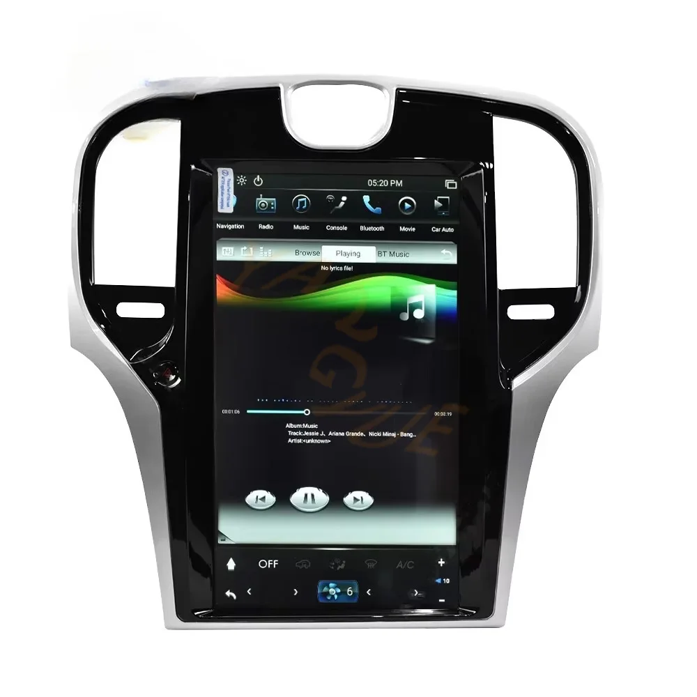 

13,6-дюймовый вертикальный автомобильный радиоприемник Android 12, стерео для Chrysler 300C 300 300S 2011-2023, мультимедийный GPS-навигатор, видеоплеер, экран