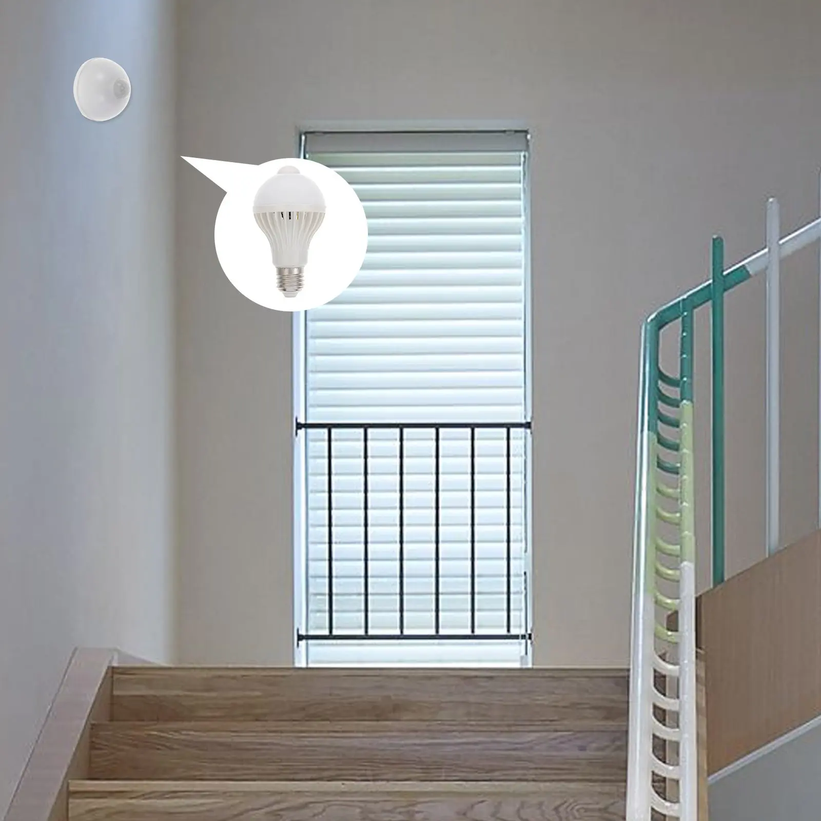 Smart Induction Bulb Human Body Detection Infrared Sensing Plastic Light Bulb Moderate Eye Comfort Light for Warehouse Corridor