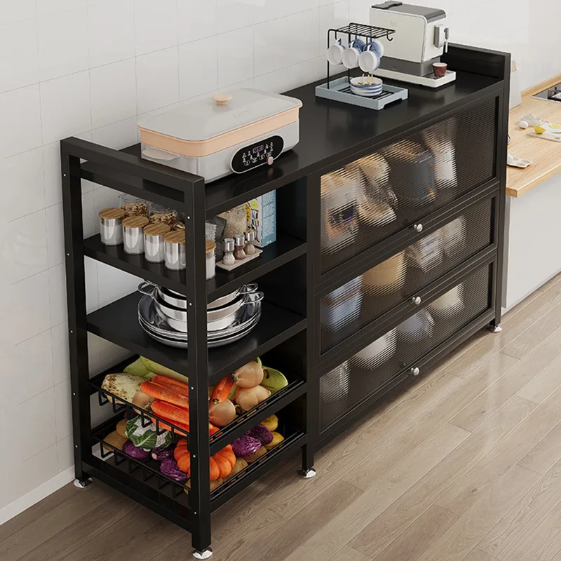 

Kitchen rack Floor-to-ceiling storage cabinet Locker Multi-layer storage cabinet Multi-function