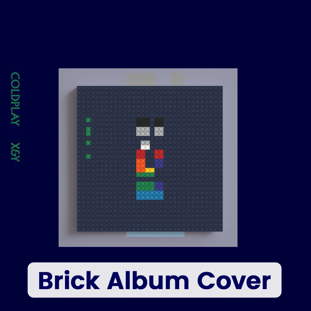 

C-Coldplay Rock Band Building Blocks Brick Mosaic Wall Art Album Pixel Painting Home Living Room Bedroom Decor Music Gift
