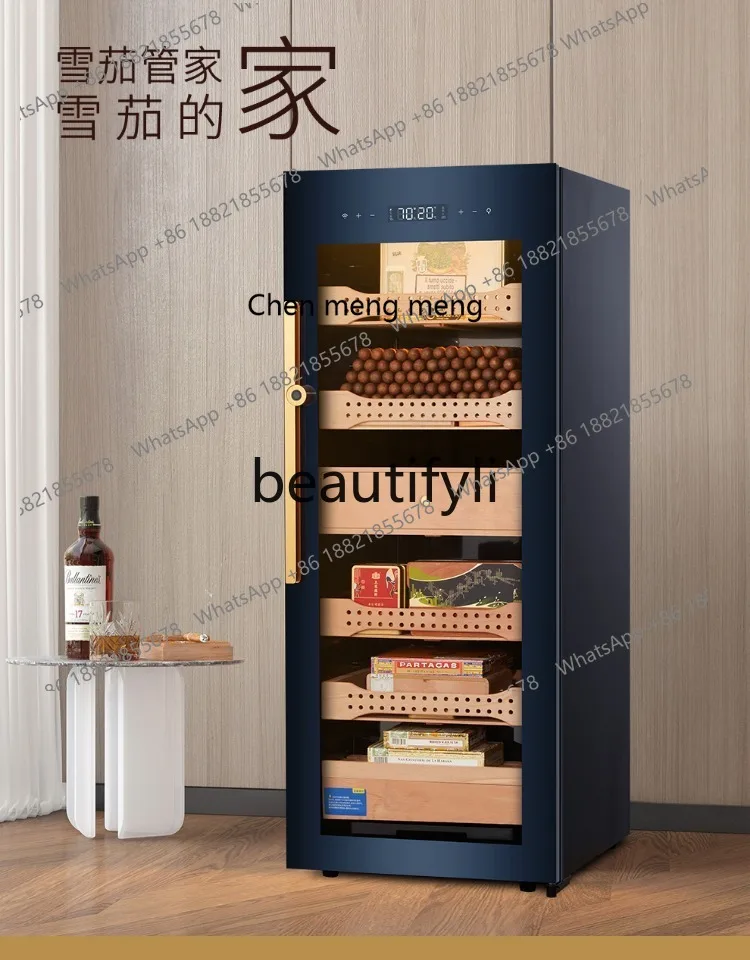 Hot sales New constant temperature and humidity moisturizing cabinet eggplant cabinet, cedar wood cigarette cabinet