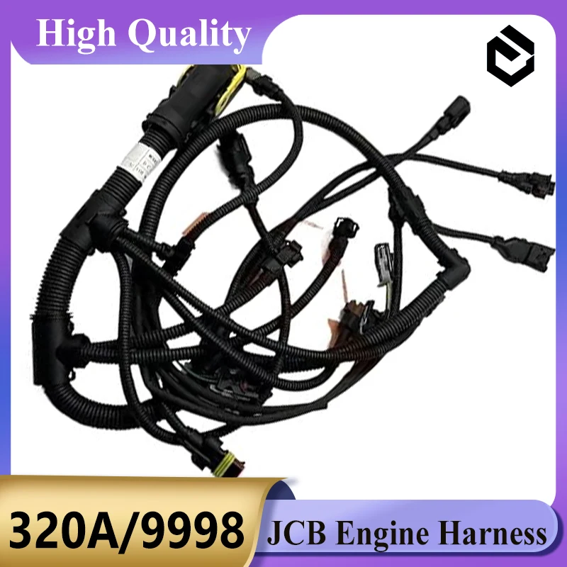 320/A9998 Engine Wire Harness 320A9998 Excavator Engine Harness for  JS210 JS220 Excavator Parts