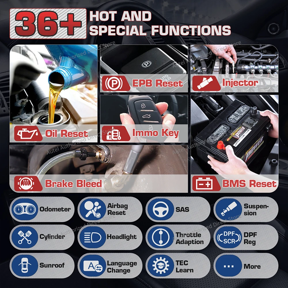 Autel MaxiCOM MK906S PRO OBD2-Diagnosescanner, fortschrittliches ECU-Codierungs-Diagnosetool, bidirektionaler Scanner, unterstützt CAN FD/DoIP