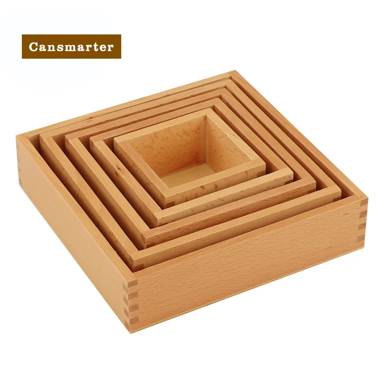 Montessori Baby Toys Wooden Learning Sort Nesting Box Collect Small Ball Bead Children Home Classroom Teaching Aids Puzzle Games