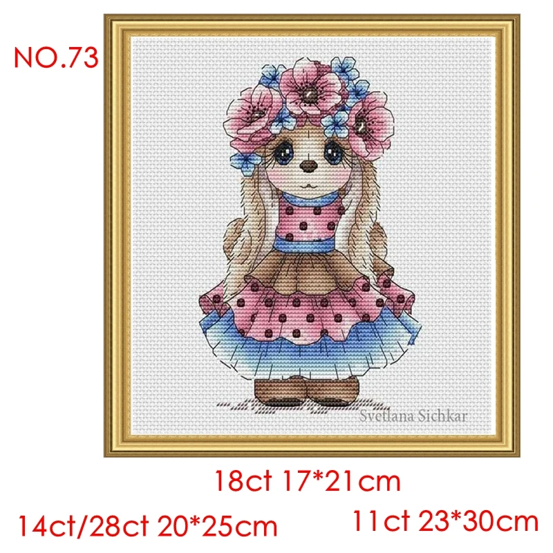 The cross-stitch set 28CT, 18CT, 14CT and 11CT can be selected as the hand-made material pack of printed fabric saga lotus rabbi