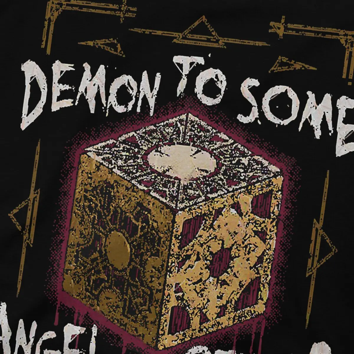 Demon To Som Angel To Other Horror Film Men\'s T Shirts Hellraiser Funny Tee Shirt Short Sleeve Crewneck T-Shirt Pure Cotton