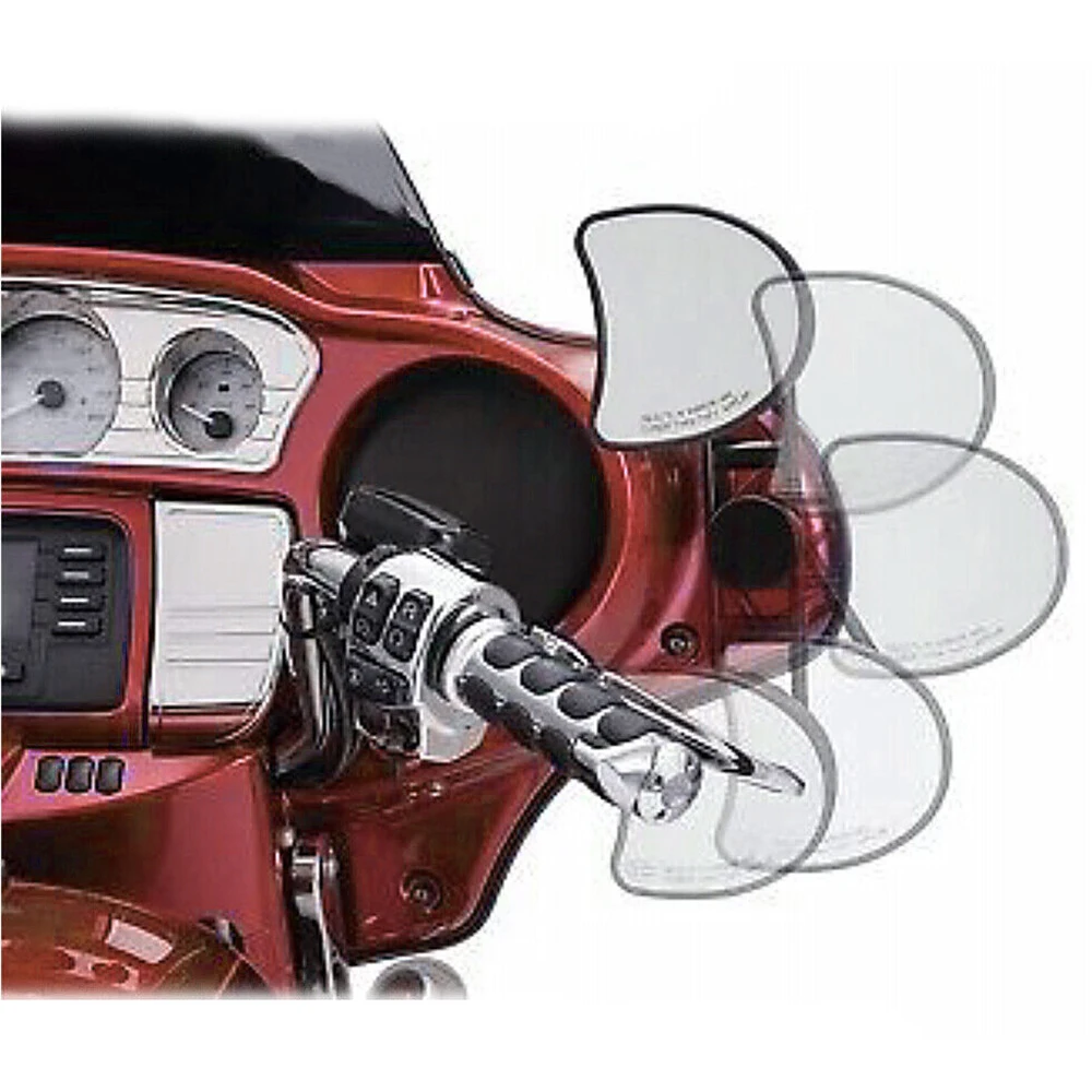 Black Adjustable Drop Mirror Relocator Mount For Harley Street Glide FLHX Special FLHXS CVO FLHXSE 2014-Up