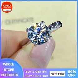 With Credentials Women Platinum Texture Engagement Band White Gold Color Tibetan Silver Jewelry 2.0ct Cubic Zircon Rings
