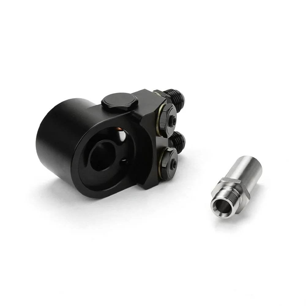 Engine Radiator Adapter Oil Cooler Filter Sandwich Plate Thermostat Adaptor GT86 BRZ AN8 AN10 Aluminum Alloy CNC