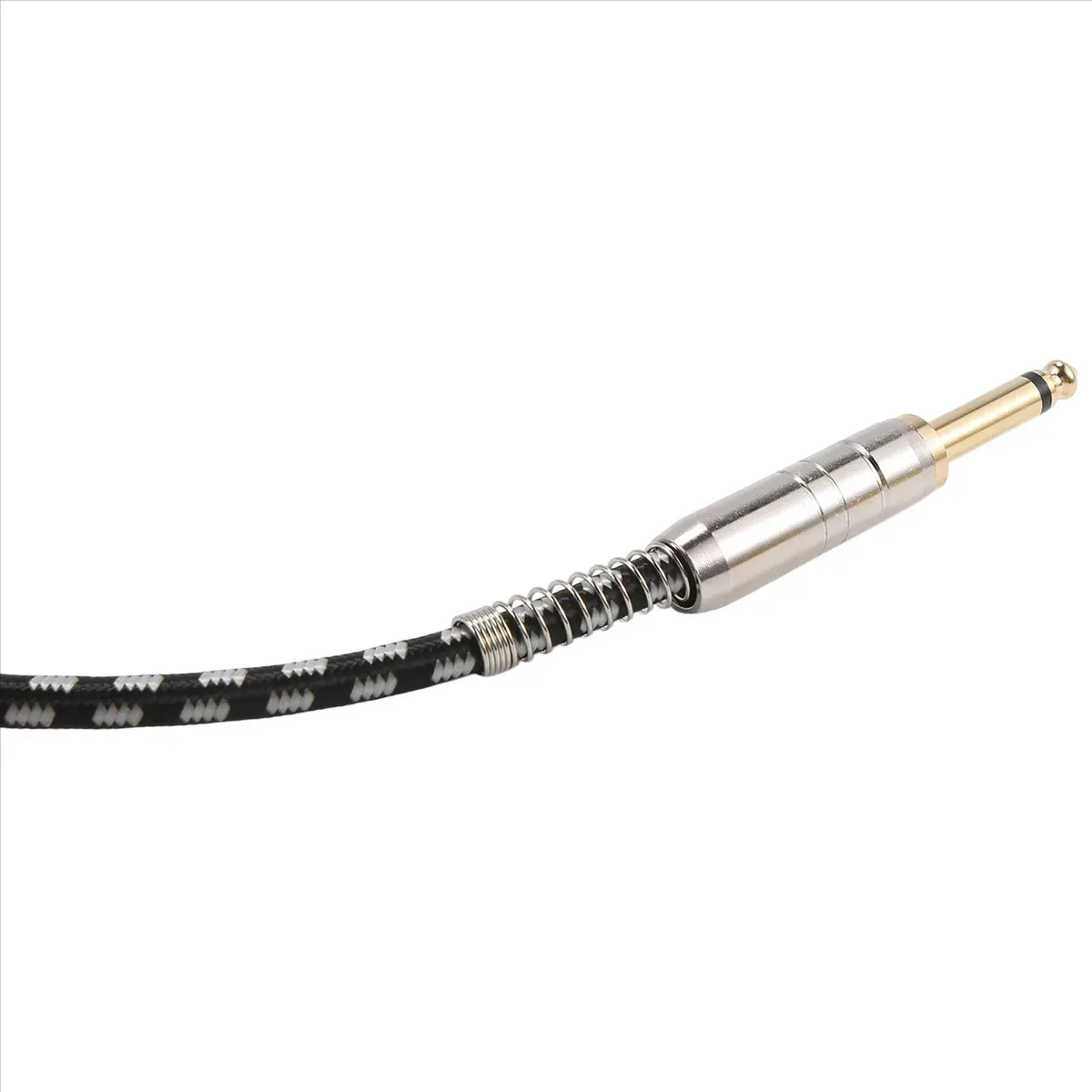 morning Guitar Cable 10FT Instrument Cables Electric Guitar Amp Cord 1/4 Inch Gold-Plated Jack 6.35MM Cable with Braided Net