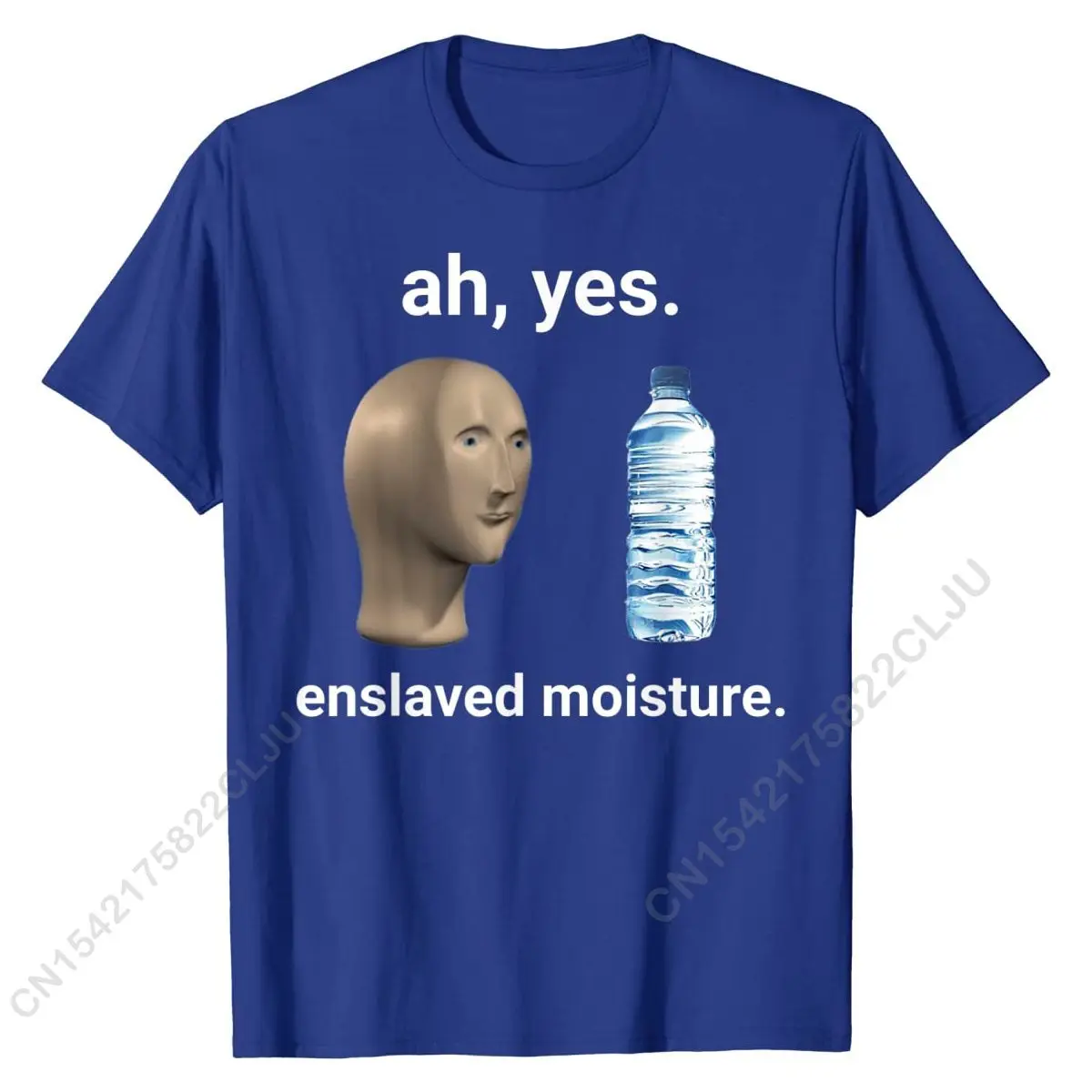 Ah Yes Enslaved Moisture Dank Meme T-Shirt Normal Birthday Tops Tees Funny Cotton Men Tshirts