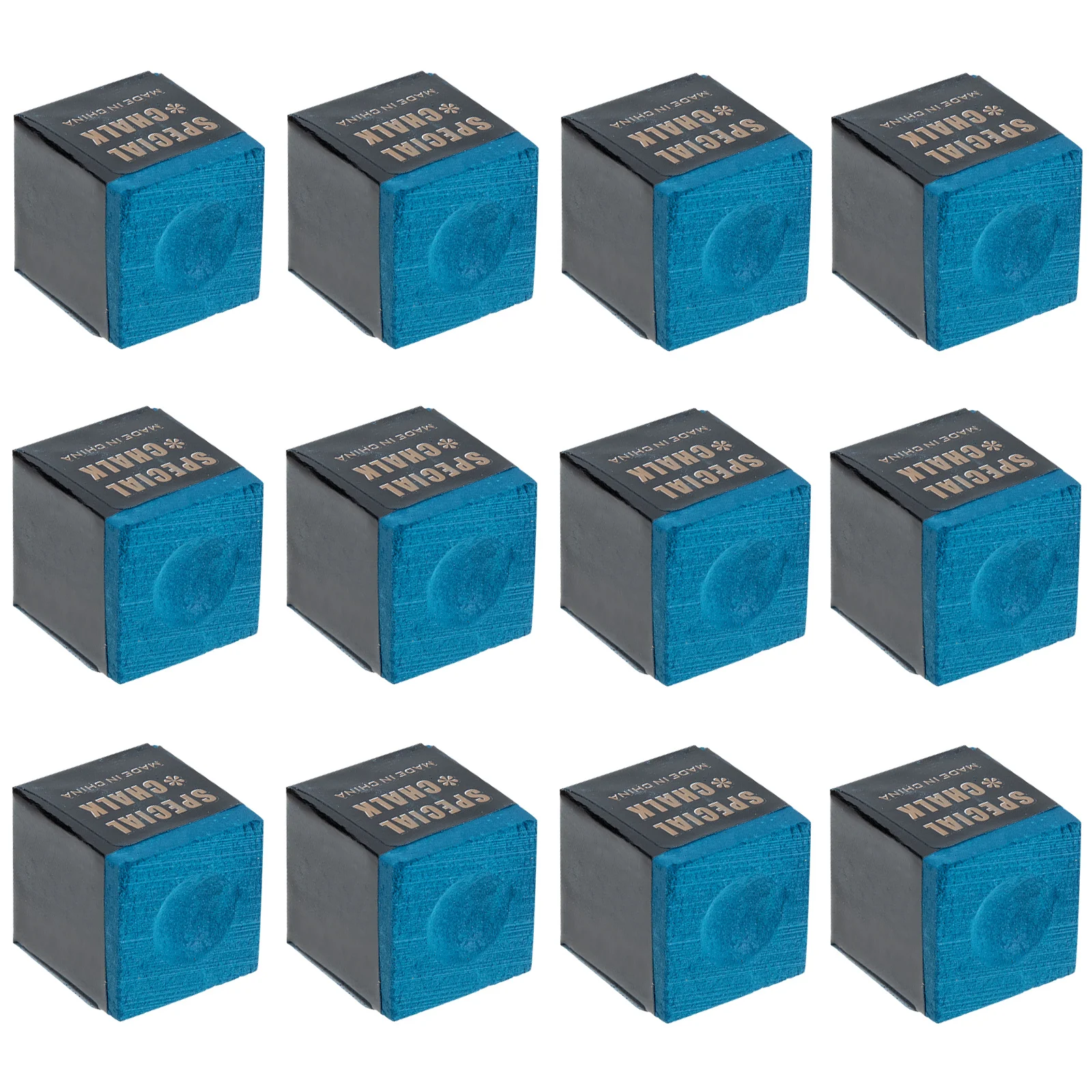 

12pcs Pool Chalk Billiards Powder for Sticks Smooth Even Surface Accessories Gaming Equipment Pool Table Supplies
