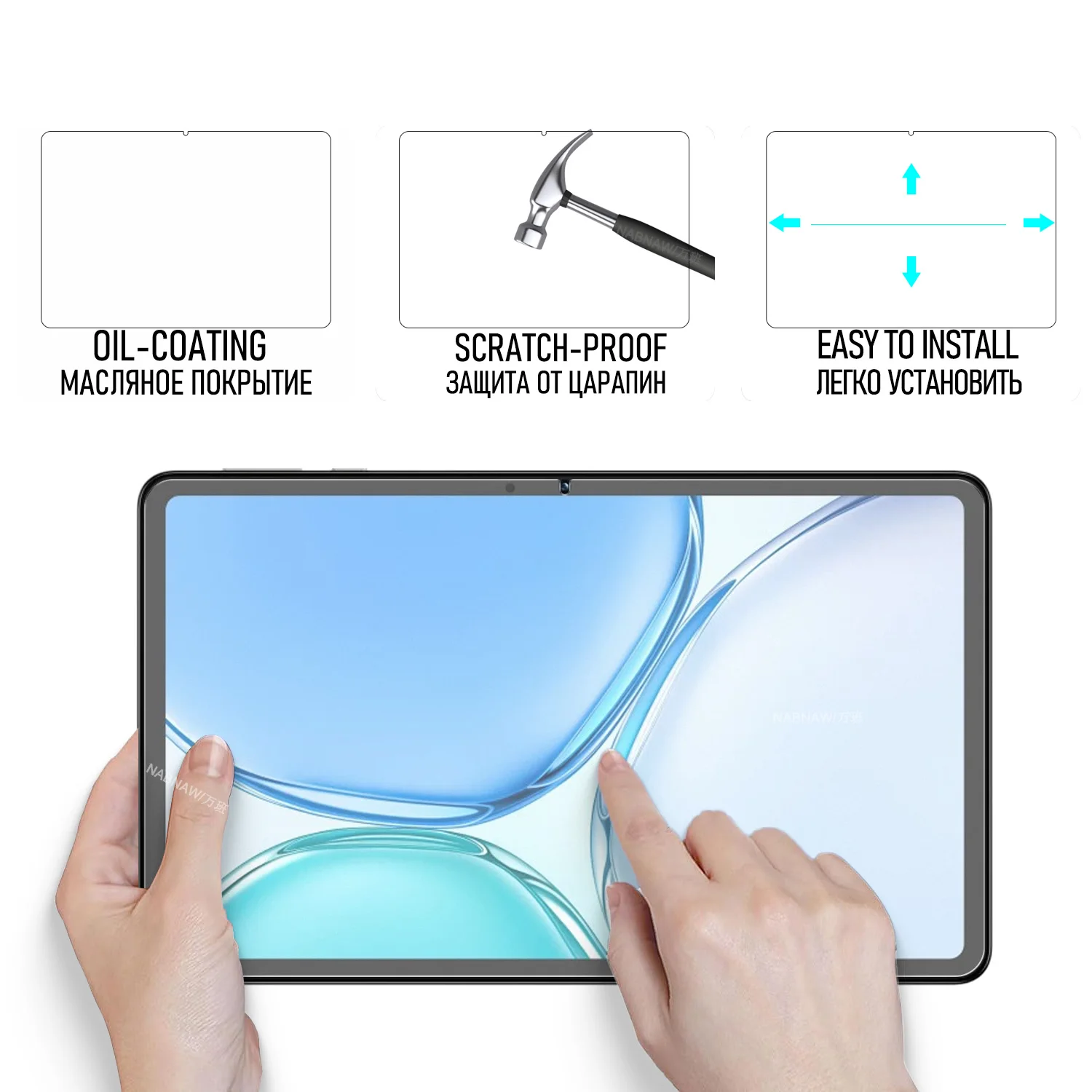 For Honor Pad X7b Tempered Glass Film Screen Protector On Honor Tablet X7b 9.7-inch HD Scratch-Proof Guard 2-Pieces