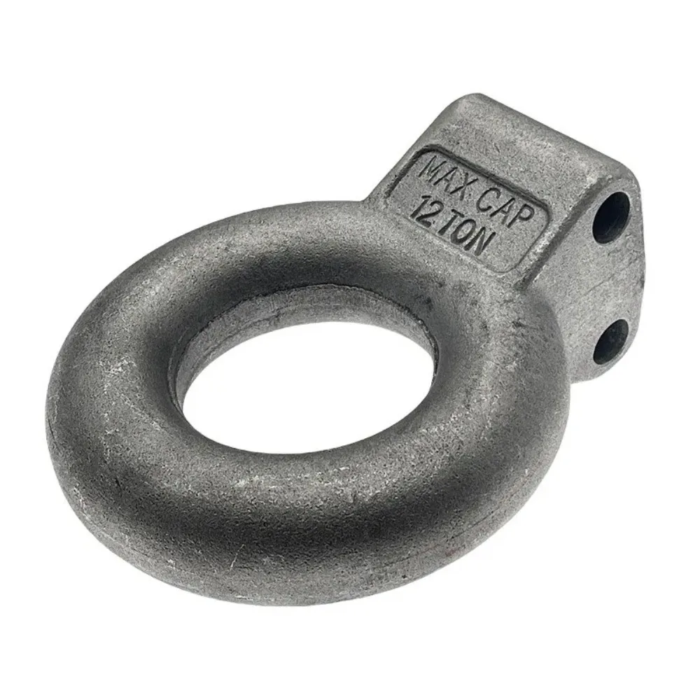 Wang Anillo de tracción forjado para remolque RV, gancho de tracción de 3 pulgadas ajustable, anillo fijo para remolque